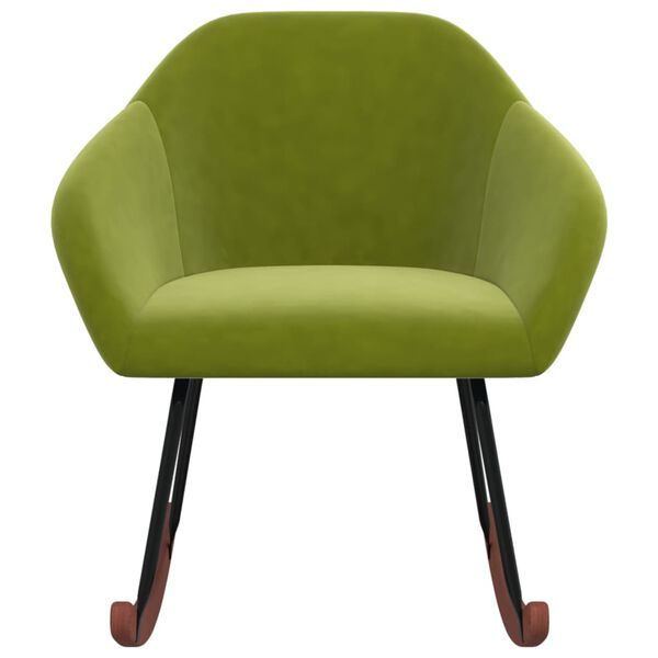 vidaXL Houpac&iacute; křeslo světle zelen&eacute; textil