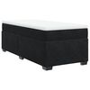 vidaXL Box spring postel s matrac&iacute; čern&aacute; 100x200 cm samet