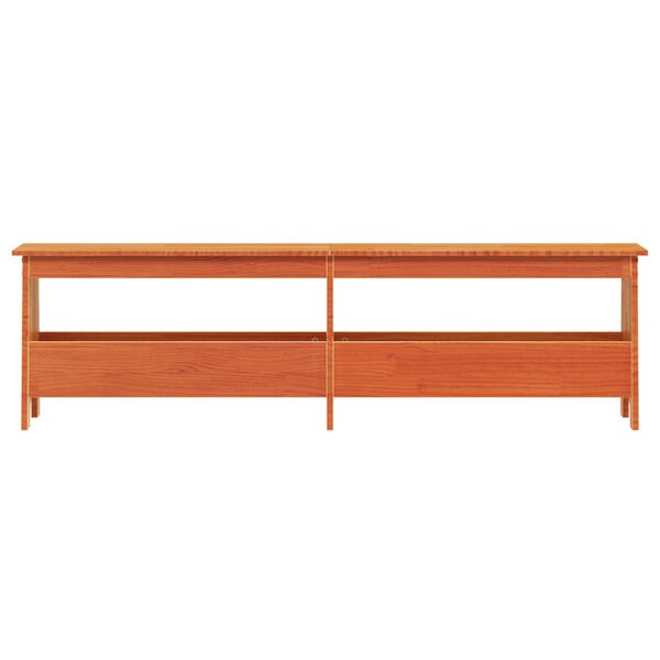 vidaXL Lavice do předs&iacute;ně voskově hněd&aacute; 160x28x45 cm masivn&iacute; borovice
