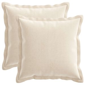 vidaXL Pol&scaron;t&aacute;ř 2 ks HOUTEN Kr&eacute;mov&aacute; 30 x 30 cm Čenilkov&aacute; tkanina