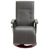 vidaXL Masážní křeslo šedé umělá kůže