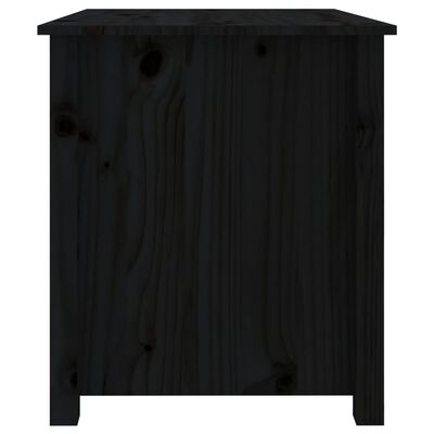 vidaXL Konferenční stolek černý 71 x 49 x 55 cm masivní borové dřevo
