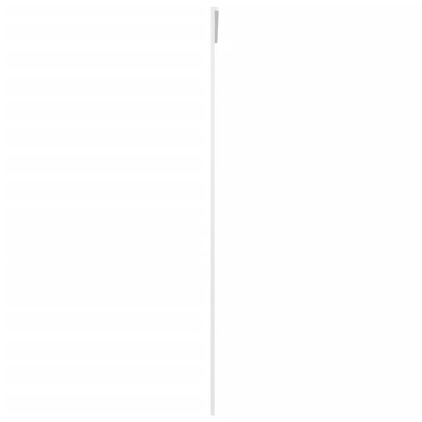 vidaXL Posuvné dveře ESG sklo a hliník 90 x 205 cm bílé