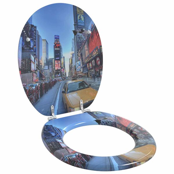 vidaXL Toaletn&iacute; prkno 2 pcs &Scaron;ed&aacute; 44 x 38 cm MDF deska