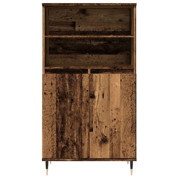 vidaXL Skř&iacute;ň highboard old wood 60 x 36 x 110 cm kompozitn&iacute; dřevo
