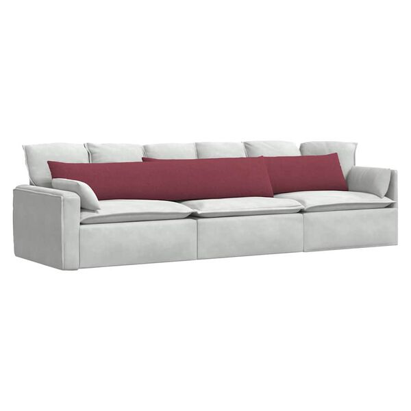 vidaXL Pohovkov&eacute; pol&scaron;t&aacute;ře 2 pcs V&iacute;no Červen&eacute; 200 x 40 cm textil