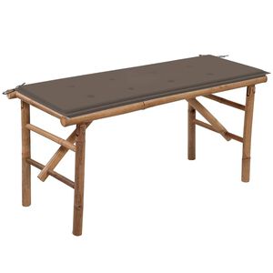 vidaXL Skl&aacute;dac&iacute; zahradn&iacute; lavice s podu&scaron;kou 118 cm bambus