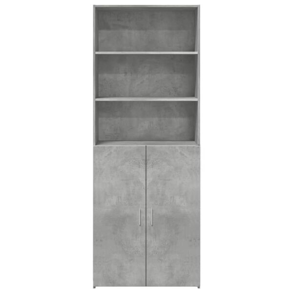 vidaXL Skř&iacute;ň highboard betonově &scaron;ed&aacute; 70x42,5x185 cm kompozitn&iacute; dřevo
