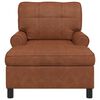 vidaXL Chaise Lounge s pol&scaron;t&aacute;řem Hněd&aacute; 91 x 157 x 91 cm Antick&yacute; PU