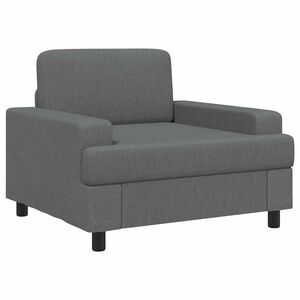 vidaXL křeslo Tmavě &scaron;ed&aacute; Textil