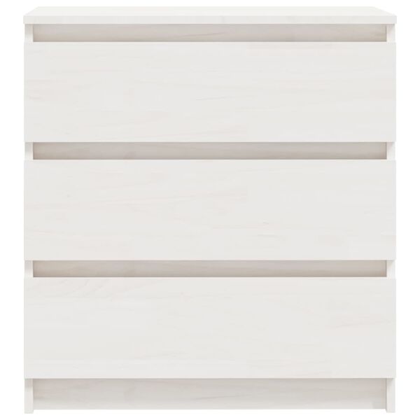 vidaXL Noční stolek bílý 60 x 36 x 64 cm masivní borové dřevo