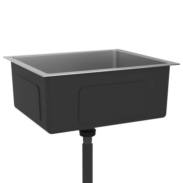 vidaXL Ručně vyrobený kuchyňský dřez nerezová ocel