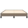vidaXL Rám postele bez matrace taupe 140 x 200 cm textil