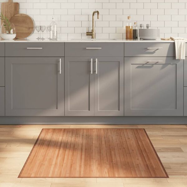 vidaXL Koberec čtvercov&yacute; př&iacute;rodn&iacute; 100 x 100 cm bambus