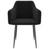 vidaXL J&iacute;deln&iacute; židle 2 ks čern&eacute; samet