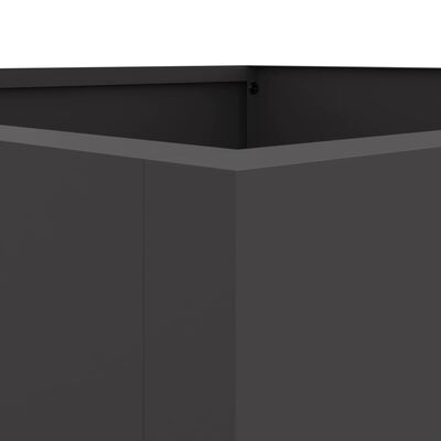 vidaXL Truhlík černý 42 x 38 x 75 cm ocel válcovaná za studena