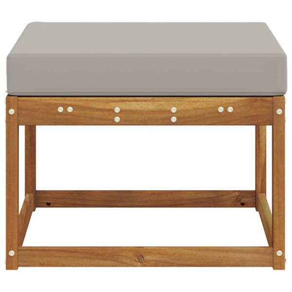 vidaXL Venkovn&iacute; podnožka Masivn&iacute; ak&aacute;tov&eacute; dřevo Př&iacute;rodn&iacute;