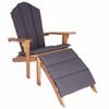 vidaXL Zahradn&iacute; křeslo Adirondack s podnožkou Př&iacute;rodn&iacute;