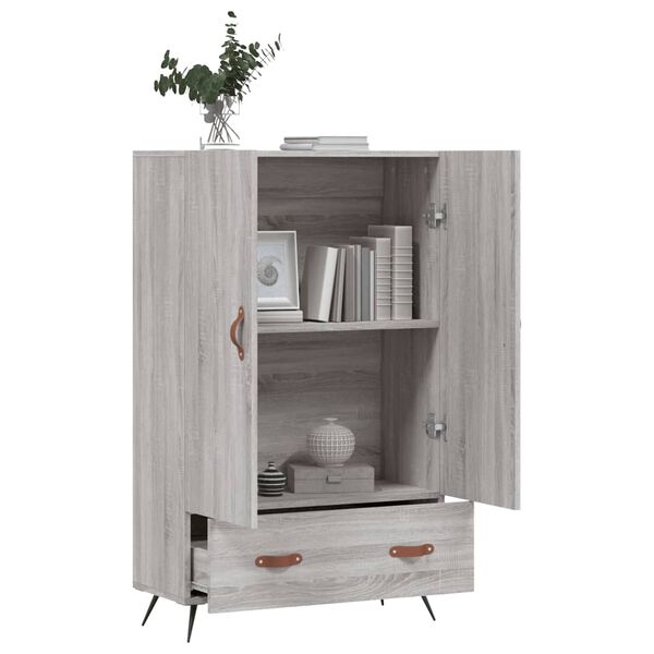 vidaXL Skř&iacute;ň highboard &scaron;ed&aacute; sonoma 69,5 x 31 x 115 cm kompozitn&iacute; dřevo