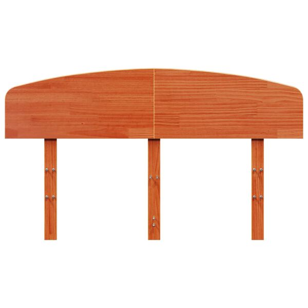 vidaXL Čelo postele voskově hněd&eacute; 135 cm masivn&iacute; borov&eacute; dřevo