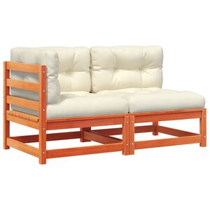 vidaXL Zahradn&iacute; pohovka s podu&scaron;kami 2m&iacute;stn&aacute; voskově hněd&aacute; borovice