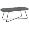 vidaXL Lavice s knofl&iacute;kov&yacute;m pro&scaron;&iacute;v&aacute;n&iacute;m Tmavě &scaron;ed&aacute; 110 x 40 x 46 cm