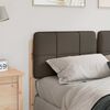 vidaXL Čalouněn&eacute; čelo postele s čelo Hněd&aacute; a taupe 140 cm
