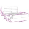 vidaXL Postel s &uacute;ložn&yacute;m prostorem s čelo &Scaron;ed&aacute; Sonoma 180 x 200 cm