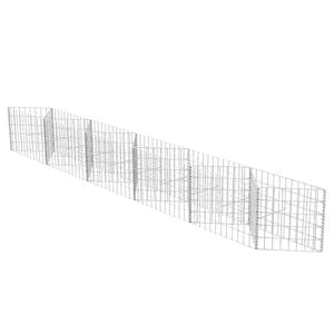 vidaXL Gabionov&yacute; ko&scaron; pozinkovan&aacute; ocel 300 x 30 x 50 cm