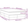 vidaXL Box spring postel s matrac&iacute; tmavě &scaron;ed&aacute; 120x220 cm samet