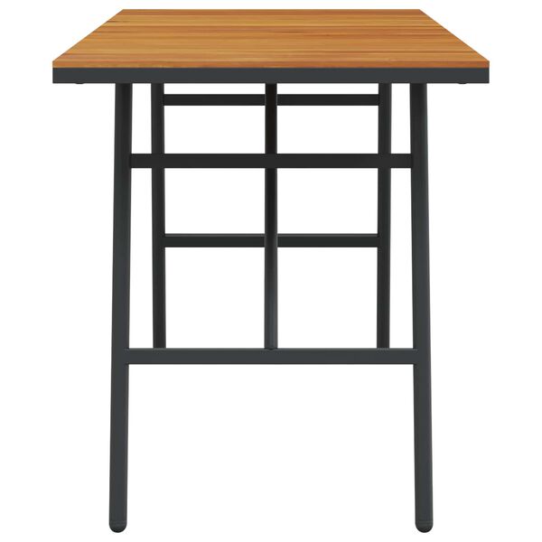 vidaXL J&iacute;deln&iacute; stůl Hněd&aacute; 110 x 55 x 62 cm Masivn&iacute; ak&aacute;tov&eacute; dřevo