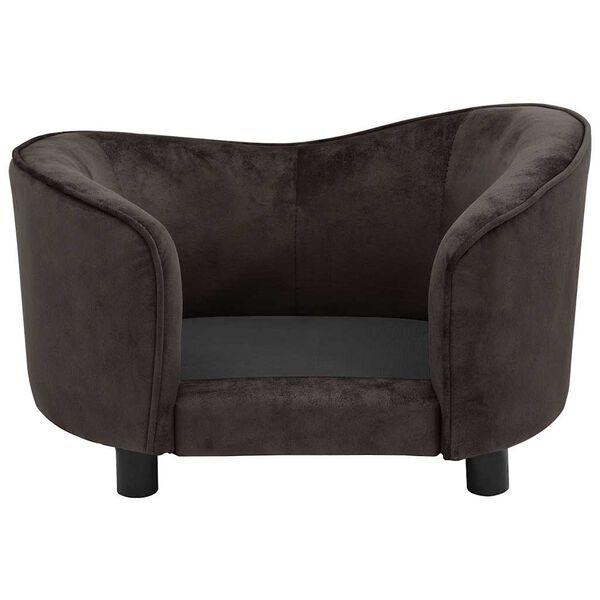 vidaXL Pohovka pro psy hněd&aacute; 69 x 49 x 40 cm ply&scaron;