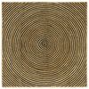 vidaXL Kusov&eacute; koberce Čern&aacute; 120 x 120 cm juta