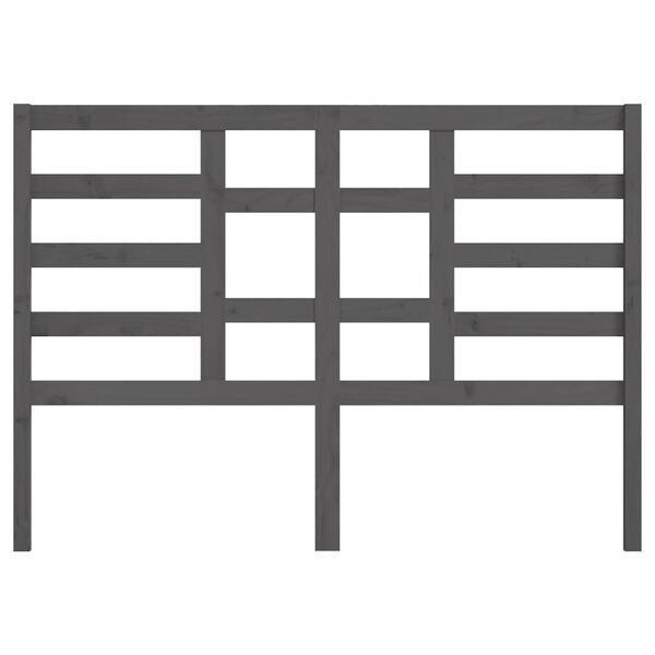 vidaXL Čelo postele &scaron;ed&eacute; 126 x 4 x 104 cm masivn&iacute; borovice