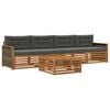 vidaXL Venkovn&iacute; pohovkov&aacute; souprava 5 pcs Přirozen&aacute; a Anthracitov&aacute;