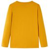 Dětsk&eacute; tričko s dlouh&yacute;m ruk&aacute;vem okrov&eacute; 128