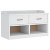 vidaXL Lavice do předs&iacute;ně "SANDNES" B&iacute;l&aacute; 87x40x50 cm Borovicov&yacute; masiv