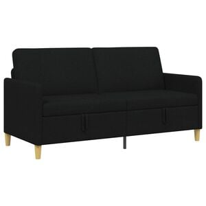 vidaXL Sofa s &uacute;ložn&yacute;m prostorem Čern&aacute; 172 x 78 x 87 cm Polyester