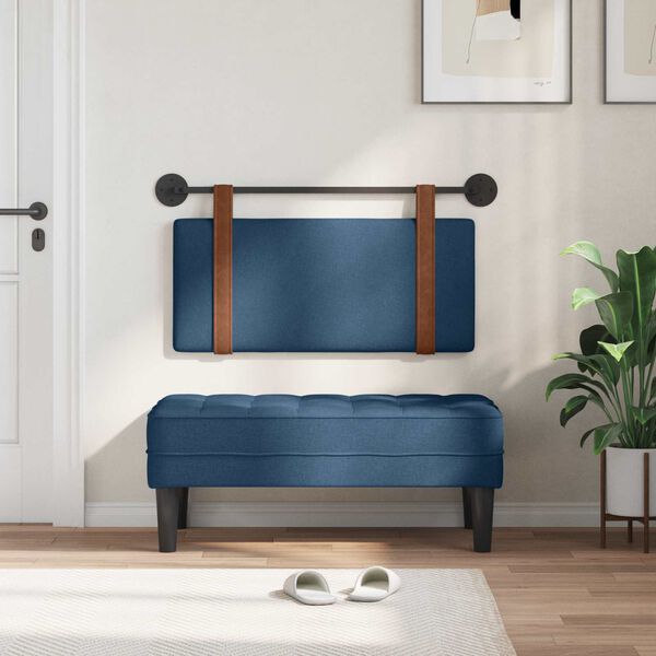 vidaXL Z&aacute;věsn&aacute; čeln&iacute; deska N&aacute;stěnn&yacute; Modr&aacute; 90 x 55 x 5 cm Antick&yacute; PU