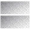 vidaXL Schodov&eacute; n&aacute;&scaron;lapy Obd&eacute;ln&iacute;kov&yacute; 2 pcs Stř&iacute;brn&aacute; 90 x 40 cm Hlin&iacute;k