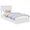 vidaXL Postel s &uacute;ložn&yacute;m prostorem B&iacute;l&aacute; 90 x 190 cm Kompozitn&iacute; dřevo