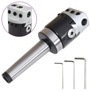 vidaXL F1-12 Vyvrt&aacute;vac&iacute; hlava 50 mm s trnem MT3-M12 pro fr&eacute;zov&aacute;n&iacute; na soustruhu