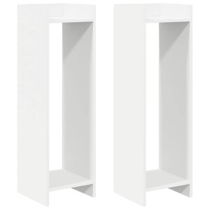 vidaXL Stojan na rostliny B&iacute;l&yacute; 30 x 30 x 100 cm Dřevěn&yacute; materi&aacute;l