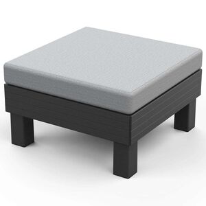 Keter Garden Elements Single Hocker Graphite se světle &scaron;ed&yacute;m pol&scaron;t&aacute;řem