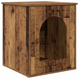 vidaXL Kočič&iacute; dům Star&eacute; dřevo 53 x 52 x 62 cm Kompozitn&iacute; dřevo