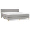 vidaXL Box spring postel s matrac&iacute; světle &scaron;ed&aacute; 180 x 200 cm textil
