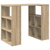 vidaXL Stůl s polic&iacute; Sonoma dub 90 x 50 x 75 cm kompozitn&iacute; dřevo