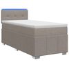 vidaXL Postel boxspring s matrac&iacute; s čelo Taupe 100 x 200 cm Textil