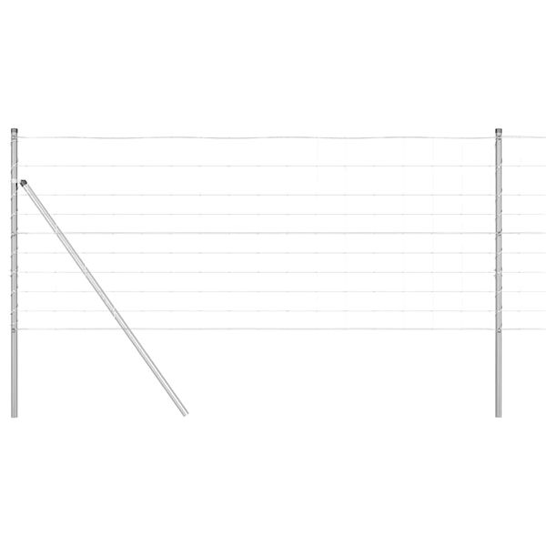 vidaXL Plotov&yacute; sloupek. Pozinkovan&yacute; 25 x 1 m Ocel