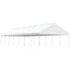 vidaXL Alt&aacute;n se střechou b&iacute;l&yacute; 15,61 x 5,88 x 3,75 m polyethylen
